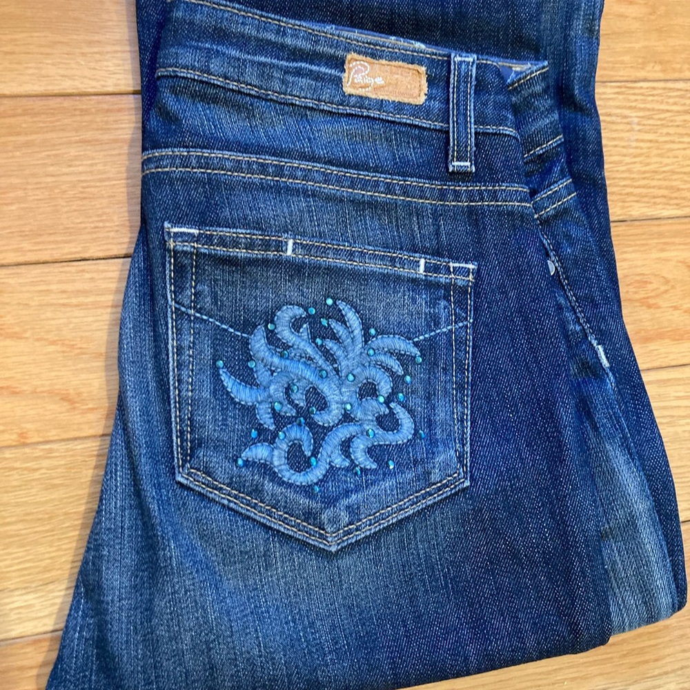 Flared Paige premium denim Hollywood Hills boot cut jeans